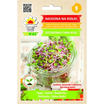 Daigintų ridikėlių sėklos China Rose, 20g pakuotė