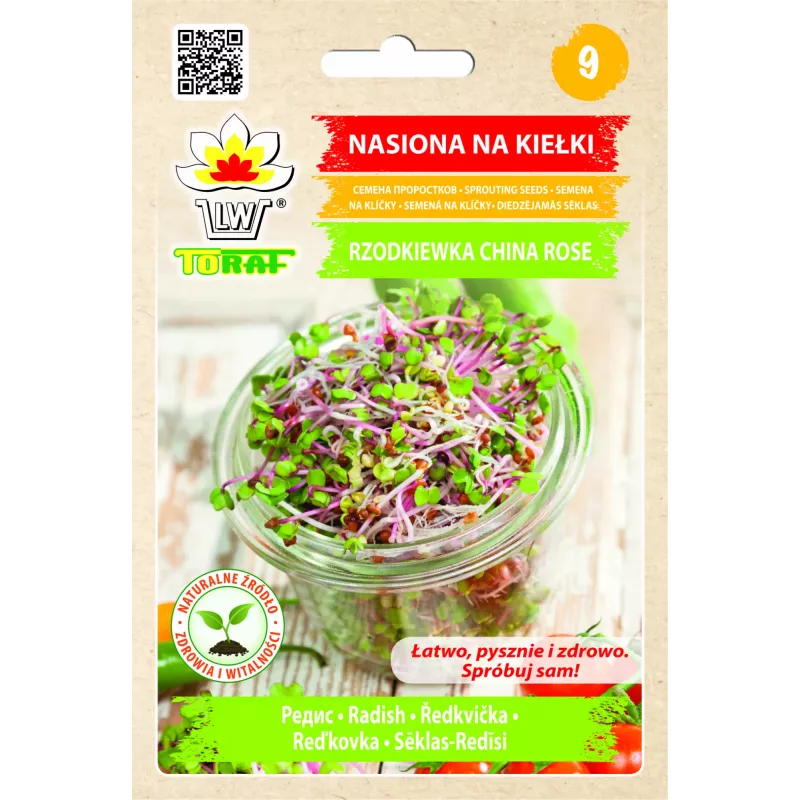 Daigintų ridikėlių sėklos China Rose, 20g pakuotė