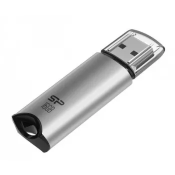 Silicon Power Marvel Series M02 USB atmintukas | 16 GB | USB 3.2 Gen 1 Type-A | Sidabrinis
