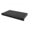 Paskirstymo dėžė šviesolaidinei 1U 24xSC Simplex / 24xLC Duplex Rack 19 inch juoda