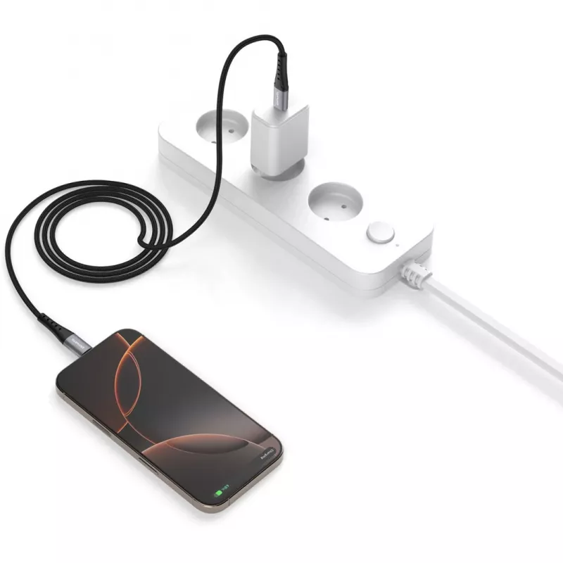 USB-C laidas 4smarts 541454 1,5m USB-C juodas