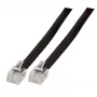 EFB-Elektronik modulinis kabelis juodas, 2 x RJ12 (6/6) kištukas, 1:1, 1,0 m