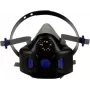 3M HF-801SD pusveidžio tipo respiratorius, oro valymo respiratorius, juodas/mėlynas, 1 vnt.