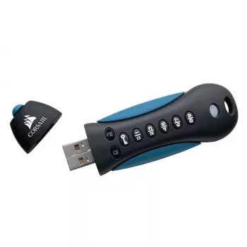 CORSAIR Flash Padlock 3 128GB Saugus USB 3.0 atmintukas su klaviatūra, 256 bitų AES šifravimu