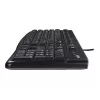Logitech Desktop MK120, laidinis, USB, QWERTZ, juodas, su pele