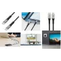 LogiLink USB-C® Kabel USB 3.2 Gen2x2 USB-C® Stecker 1.50 m Schwarz mit LED, 4K UHD, beidseitig verwendbarer Stecker (CU0443)
