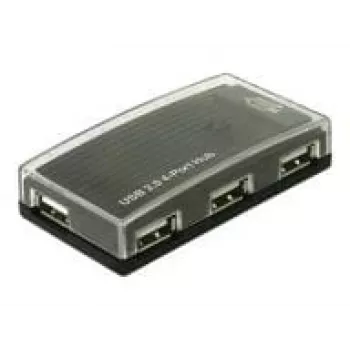 USB šakotuvas DeLOCK 4 prievadai išorinis USB 2.0 480 Mbit/s
