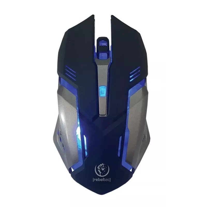 Rebeltec SHERMAN Gaming USB klaviatūra su pele QZERTY angliškas juodas