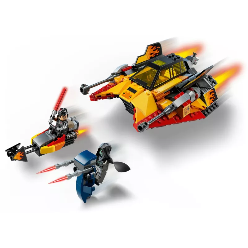 LEGO Star Wars Flame Speeder 75414 sniego transporto priemonės rinkinys – 349 dalių, 3 minifigūrėlės, nuo 7 metų