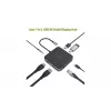 Acer HP.DSCAB.013 USB-C stotelė nešiojamam kompiuteriui, 8K, anglies ir sidabro spalvos