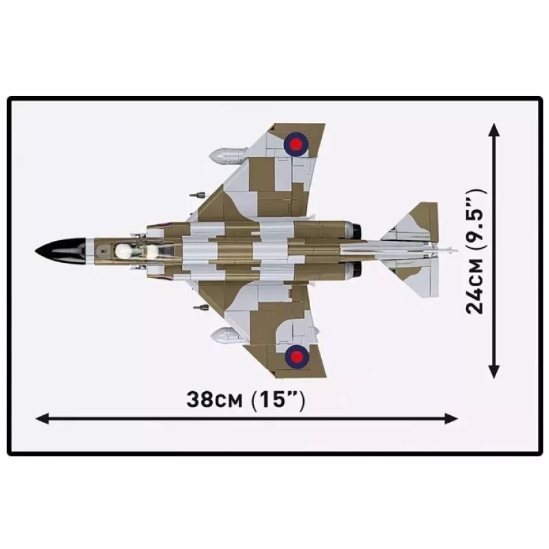 Cobi Blocks F-4M Phantom II karinis lėktuvas, 728 dalių konstravimo rinkinys