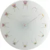 NeXtime klok 8809 Kėdė, Ø30 cm, Sieninis, Baltas / Daugiaspalvis
