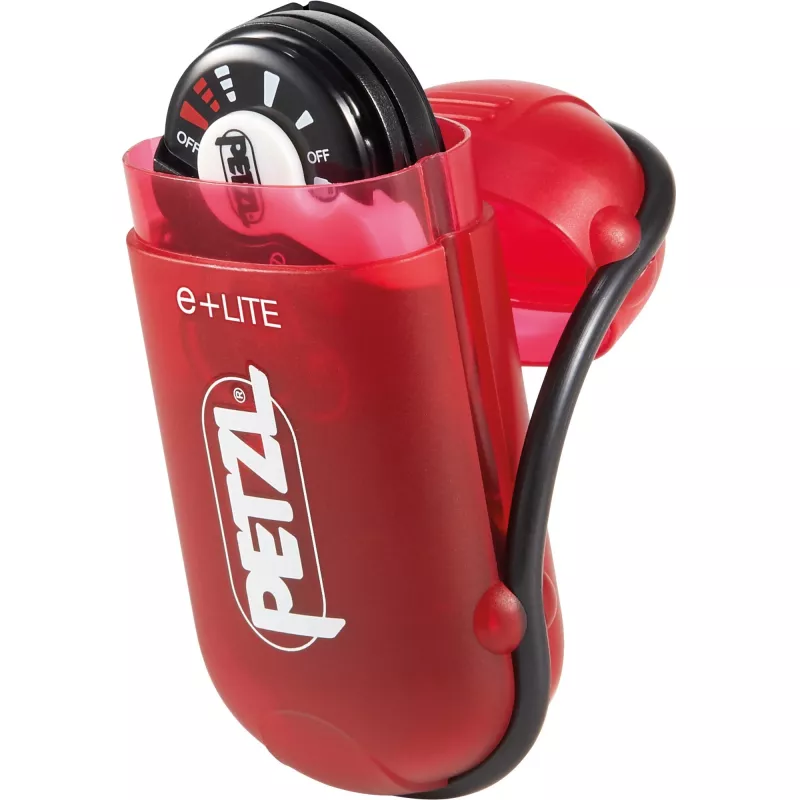 Priekinė lemputė Petzl e+LITE juoda balta