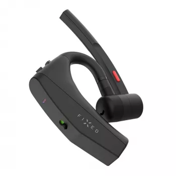 Ausinės ant galvos FIXED Talk Pro Black – laidinis headsetas pokalbiams ir muzikai