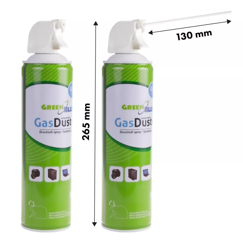Suspaustas oras GreenBlue GB600 600ml pistoletinis purkštuvas