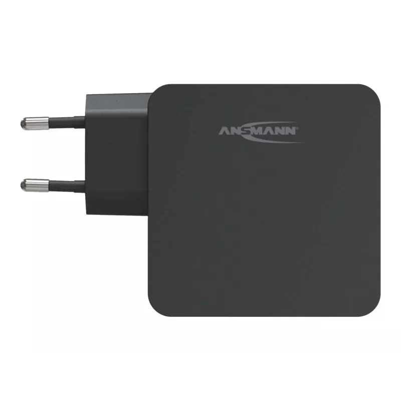 ANSMANN 247PD - Maitinimo šaltinis - 45 W - 4700 mA - PD, QC 3.0 - 2 išėjimo prievadai (USB, USB-C) - Juoda (1001-0095)