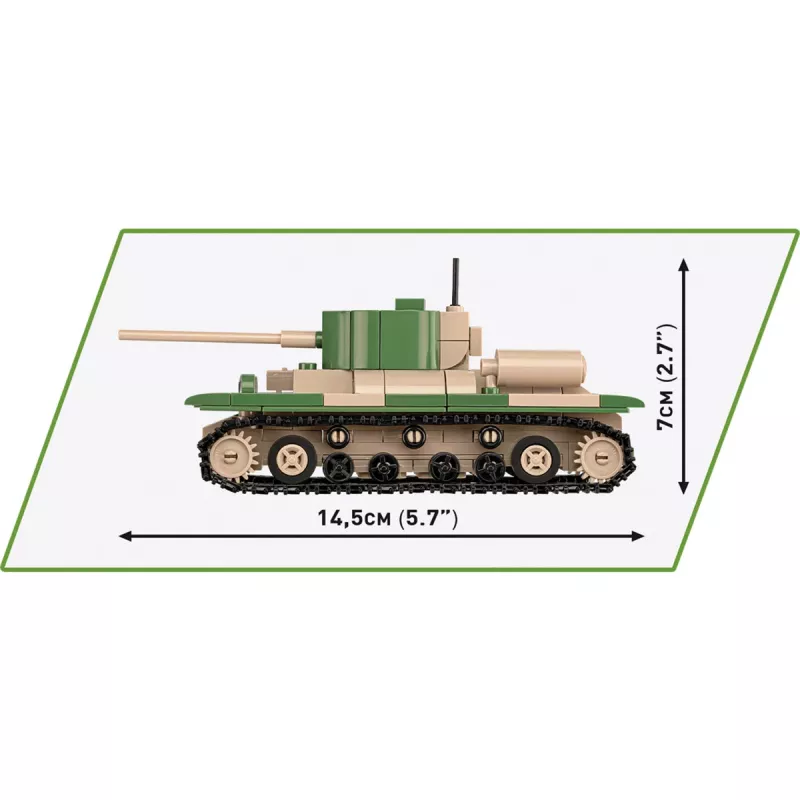 Konstruktorius COBI Renault R35, Valentine IX, Panzer I 595 dalių