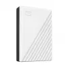 Western Digital WD My Passport 5TB Baltas USB 3.0 / 2,5 colio, 19,15 mm / 256 bitų šifravimas / WD Backup / Baltas (WDBPKJ0050BWT-WESN)