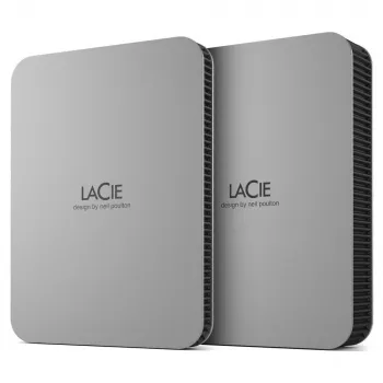 LaCie Mobile Drive Moon 4TB išorinis kietasis diskas, nešiojamas, sidabrinis, USB-C 3.2, PC/Mac, su Adobe Creative Cloud, 3 metų „Rescue“ duomenų atkūrimo paslaugos (STLP400040)