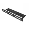 Patch panel 1U LANBERG PPKS-1124-B, 24 prievadai, 1U, ABS, juoda, 482,6×44,5×154 mm