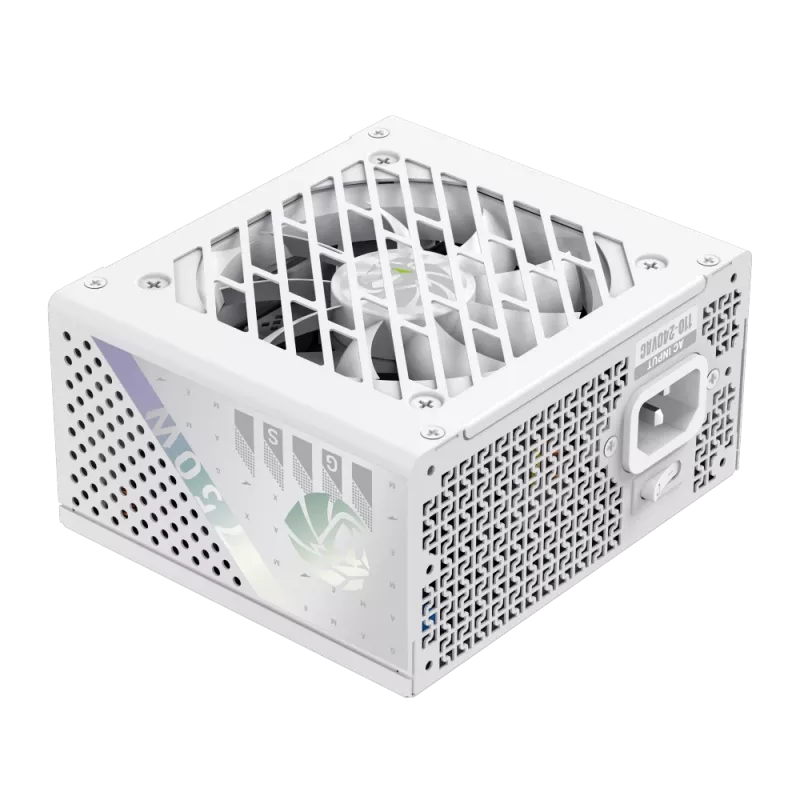 Gamemax GS 750G WH 750 W maitinimo blokas, 80 PLUS Gold, pilnai modulinis, baltas