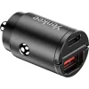 Automobilinis kroviklis YENKEE CAR 02 Power Delivery 30W su USB-A ir USB-C prievadais