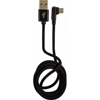 LC-Power USB laidas Micro-USB 1m juodas (LC-C-USB-MICRO-1M-2)