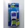 Baterijų įkroviklis 2 arba 4 AAA/AA su 2x AA baterijomis