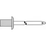 Aklosios kniedės GESIPA 4,0×8,0 mm aliuminis/plienas, pakuotė po 500 vnt.