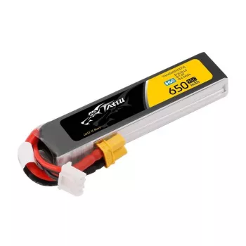 Akumuliatorius Lipo Tattu 2S 650mAh 95C 7,6V HV su XT30 ilgas paketas