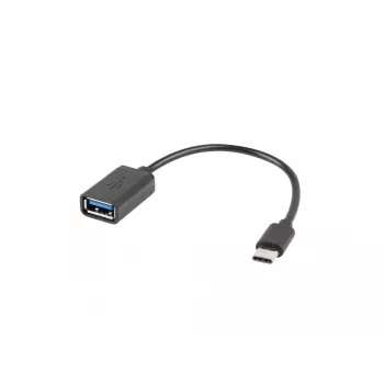 USB kabelis Lanberg AD-OTG-UC-01 0,15 m USB 2.0 USB A USB C juodas