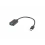 USB kabelis Lanberg AD-OTG-UC-01 0,15 m USB 2.0 USB A USB C juodas