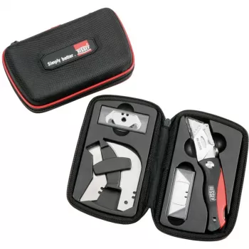 BESSEY DBKPH-SET fiksuoto peilio rinkinys juoda/raudona