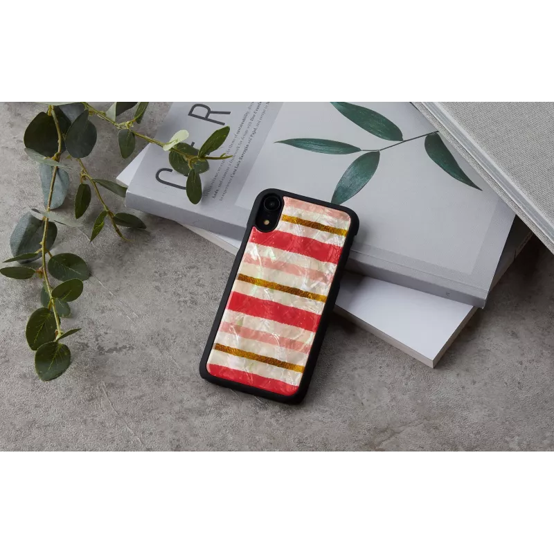iKins dėklas iPhone XR — trumpas pyrago dizainas, juodas