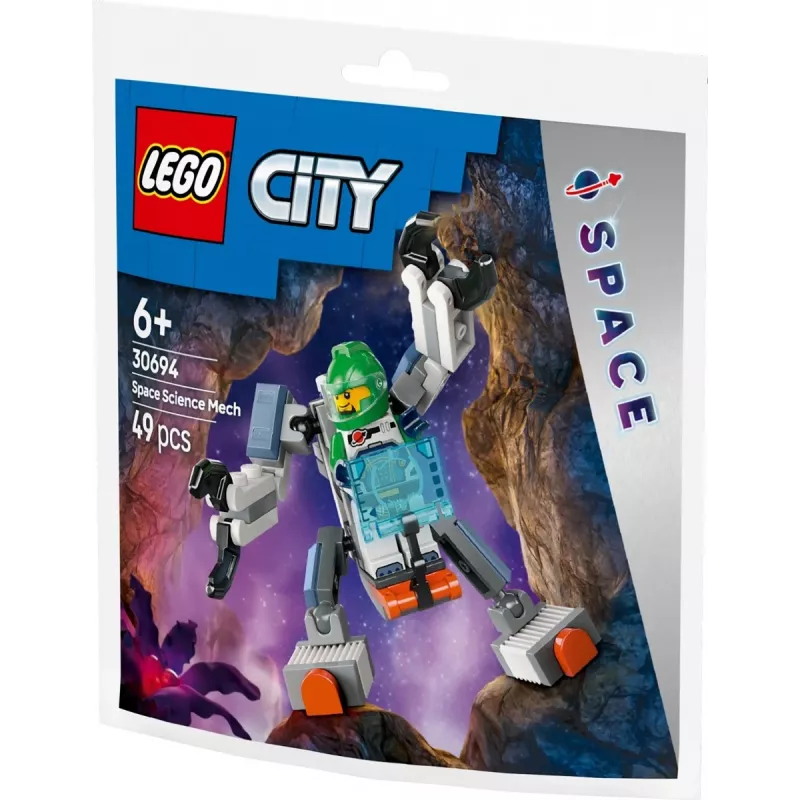 Konstruktorius LEGO City Kosminis tyrinėtojas Mech 30694 su judančiomis rankomis ir kojomis