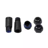 LogiLink IP68 lauko korpusas Keystone moduliams ir jungtims, plastikas, poliamidas, juodas, IP68, 140 mm, 36 mm, 36 mm