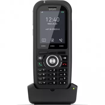 Snom M80 DECT belaidis telefono ragelis su skambučio identifikavimu, juodas
