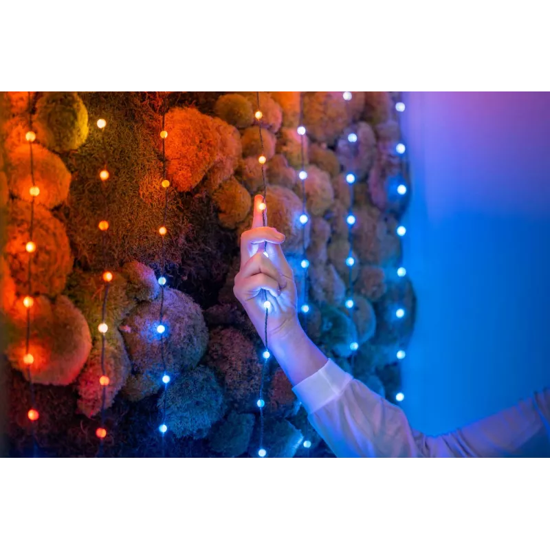 Protinga LED girlianda Twinkly Strings USB-C Pearls Wi-Fi/Bluetooth daugiaspalvė