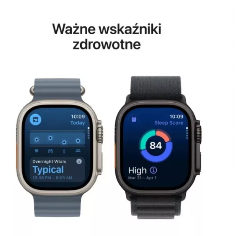 Išmanusis laikrodis Apple Watch Ultra 3 GPS + Cellular 49mm Titano natūralus korpusas Mėlyna juosta M/L