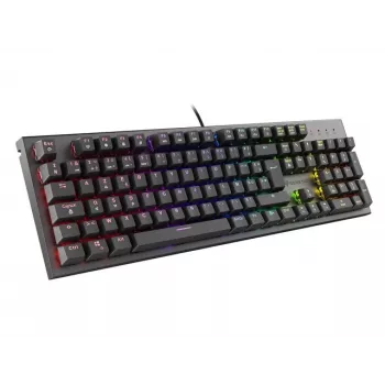 Mechaninė žaidimų klaviatūra Genesis Thor 300 RGB — Red jungikliai, kompaktiškas išdėstymas