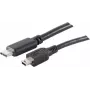 USB kabelis S/CONN 77144-1.0 USB 2.0 1 m USB C Mini-USB B juodas