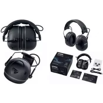 UVEX aXess one Bluetooth ausinės klausos apsaugai, dvigubo prisijungimo režimas, modelis 2640001