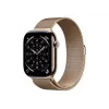 Apple Watch Series 11 GPS + Cellular 46mm Auksinis Titanio Korpusas su Auksine Milano Kilpa Juosta - S/M (MFD74ZR/A)