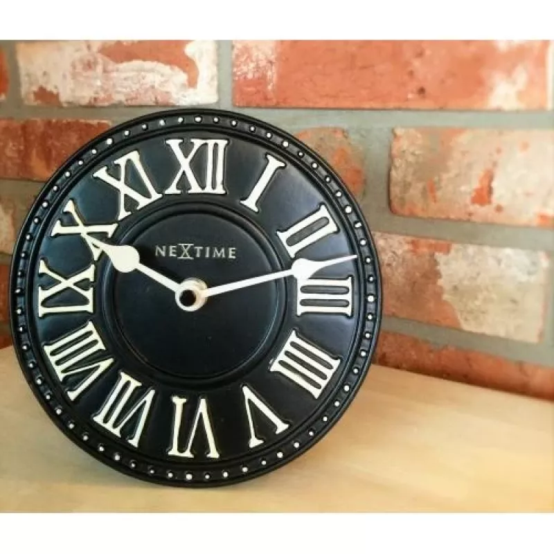 NeXtime 5187zw London sieninis laikrodis, Ø16 cm, juodas/baltas