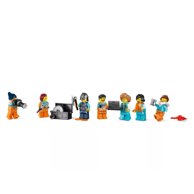 Konstruktorius LEGO City Arktinis tyrinėjimų laivas 60368 — 815 dalių, 7+ metai, 4 minifigūrėlės