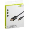 Goobay 75705 USB-C į DisplayPort kabelis, 4K 60 Hz, 2 m, 21,6 Gbit/s, juodas