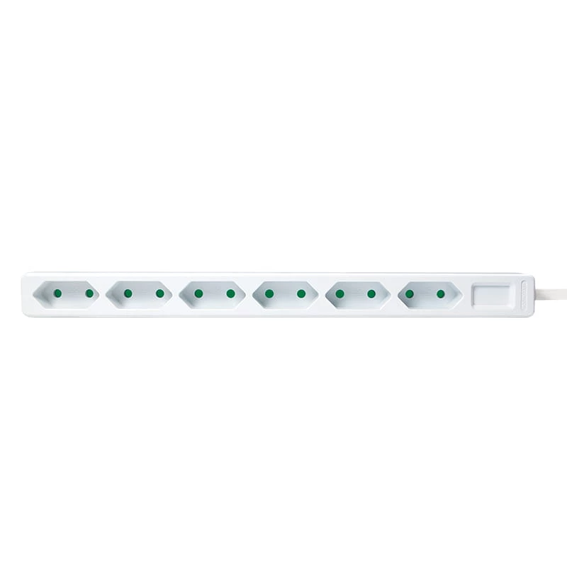Prailginimo laidas LogiLink LPS231 1,5 m 6 AC lizdų vidaus patalpoms baltas