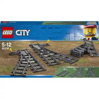 LEGO City 60238 – geležinkelio iešmas ir priedai žaidimų rinkiniams
