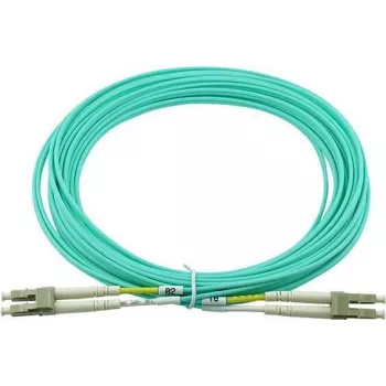 Skaidulinis optinis kabelis BlueOptics CAB-OM3-LC-LC-7,5M-BO, OM3, LC-LC, 7,5 m, akvamarino spalva