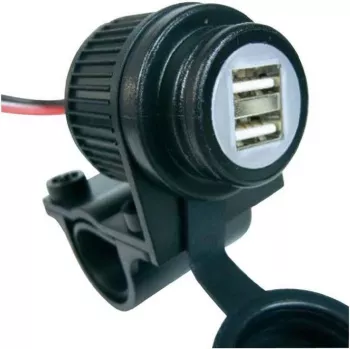 Albrecht 73700 lauko įkroviklis GPS išmaniajam telefonui 12-18V 5V 2 USB
